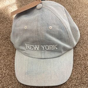 Steve Madden Light Blue Denim Cap